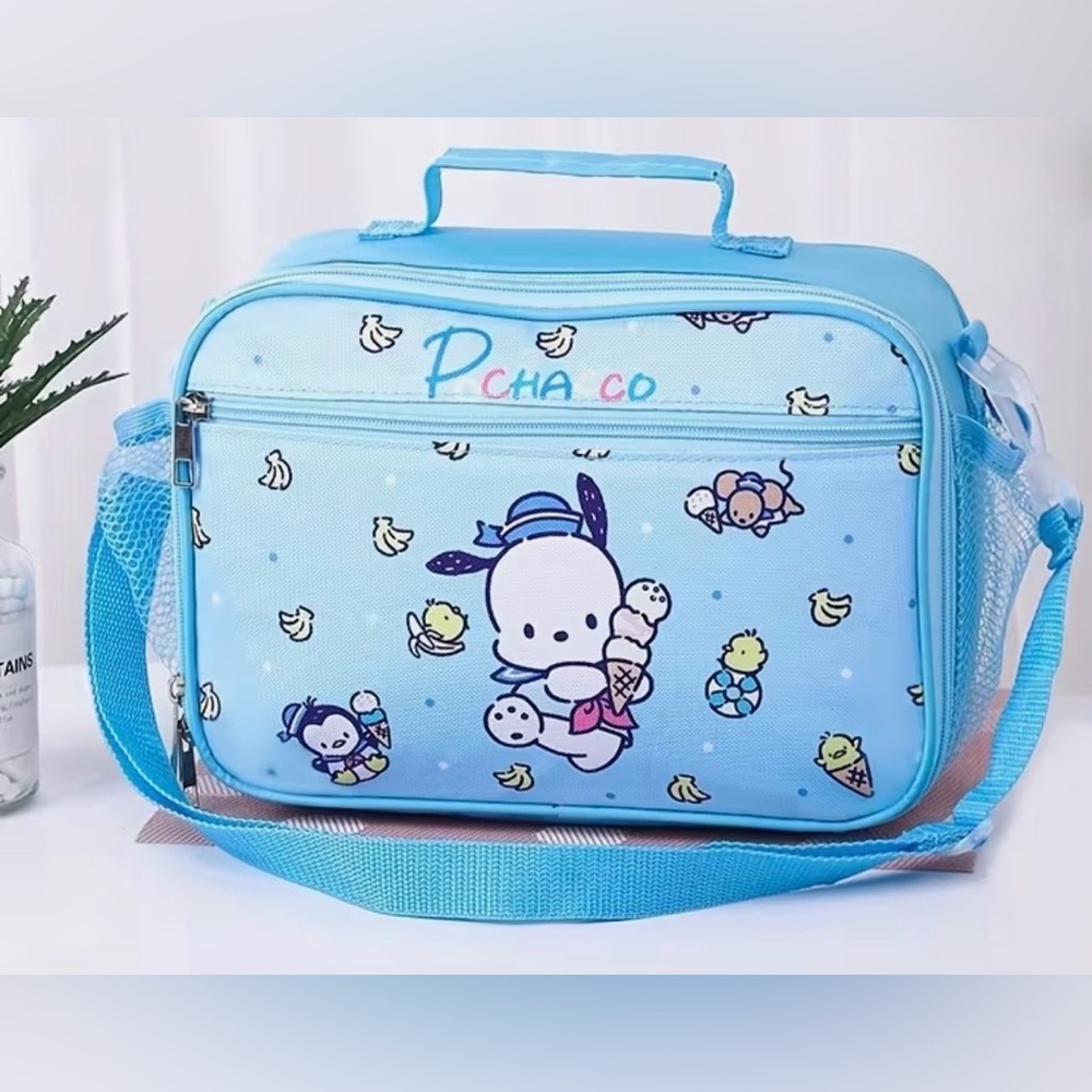 Pochacco Blue Crossbody cooler lunch bag Y2K  super cute NEW